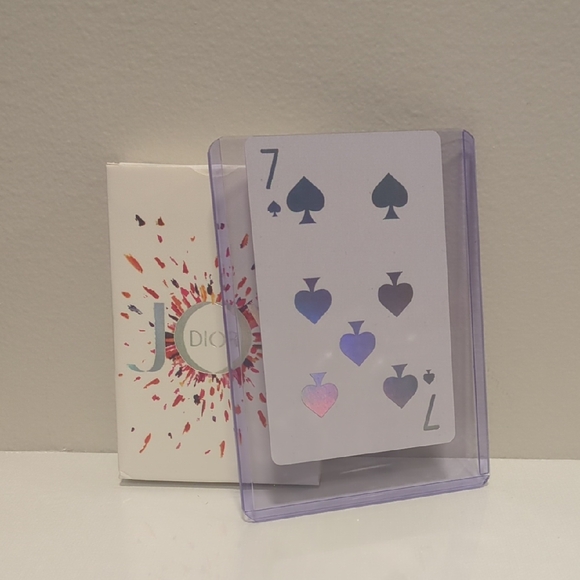 NEW Dior Joy 7 Of Spades ONE CARD ONLY Playing Card In Case - Picture 2 of 5